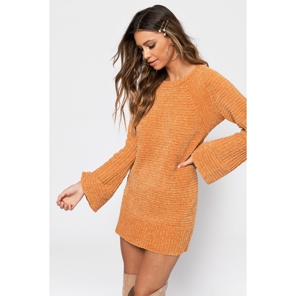 chenille sweater dress
